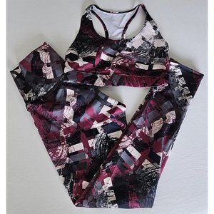 One Size Leggings & Sport Bra Set multicolor